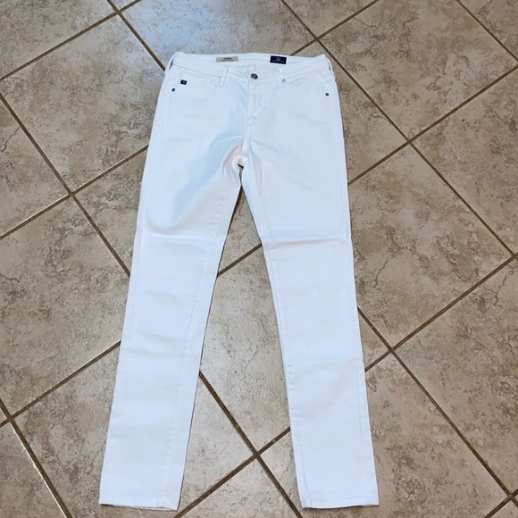 AG Adriano Goldschmied The Prima Mid Rise Cigarette Jean White - Picture 1 of 11